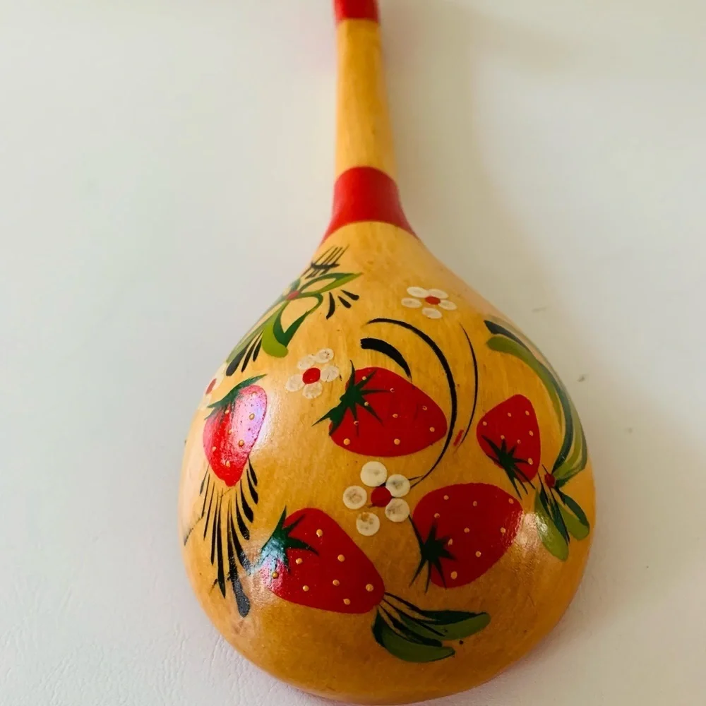 Russian handcrafted wooden spoon